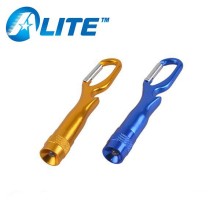 Miniature Aluminum Alloy Bottle Opener Keyring with White Light