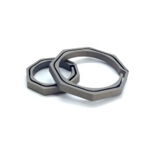 Circular Keyring Titanium Octagonal Split Keyring