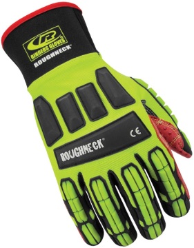 Ringers Roughneck Gloves267- Oil Resistant Impact Gloves High-Visibility Gloves