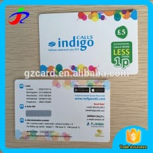 Guangzhou factory 10 years card experience Custom scratch prepaid calling card