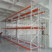 high density dynamic double deep pallet rack system