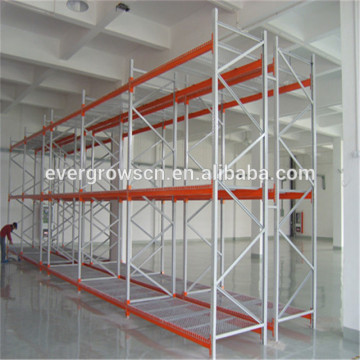 high density dynamic double deep pallet rack system