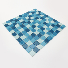 Crystal glass mosaic for outdoor swimming pool
