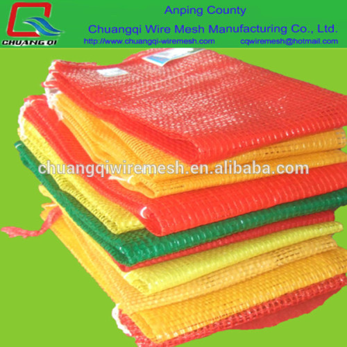 Plastic PE raschel mesh net potato bags 50kg\ Colorful PE Mesh bag