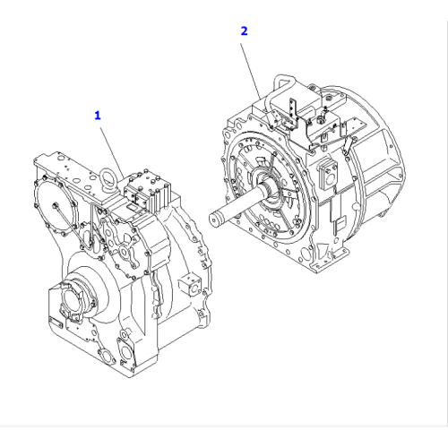 195-00-00533ドーザーD375A-5D SPAREPARTS用のパワートレインアセンブリ