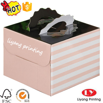 Luxury Custom Design Handle Cake Box
