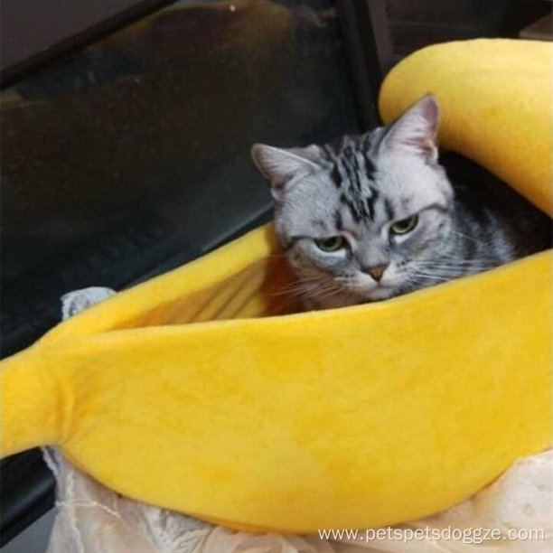 Pet Cat House Bed Banana Shape Dog Cute