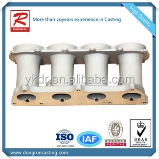 China professional foundry supply oem sand casting aluminium alloy gravity casting aluminum intake manifold
