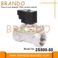 Válvula Solenoide de Agua de 2 Pulgadas Acero Inoxidable 24VDC