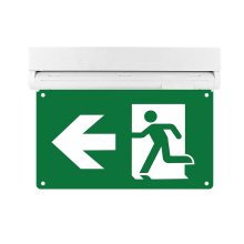 Auto Self-test LiFePO4 Battery Solar-Powered Aluminum Profile LED Exit Sign