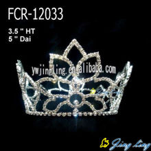 Hot 2015 Cheap Rhinestone Full Round Crowns