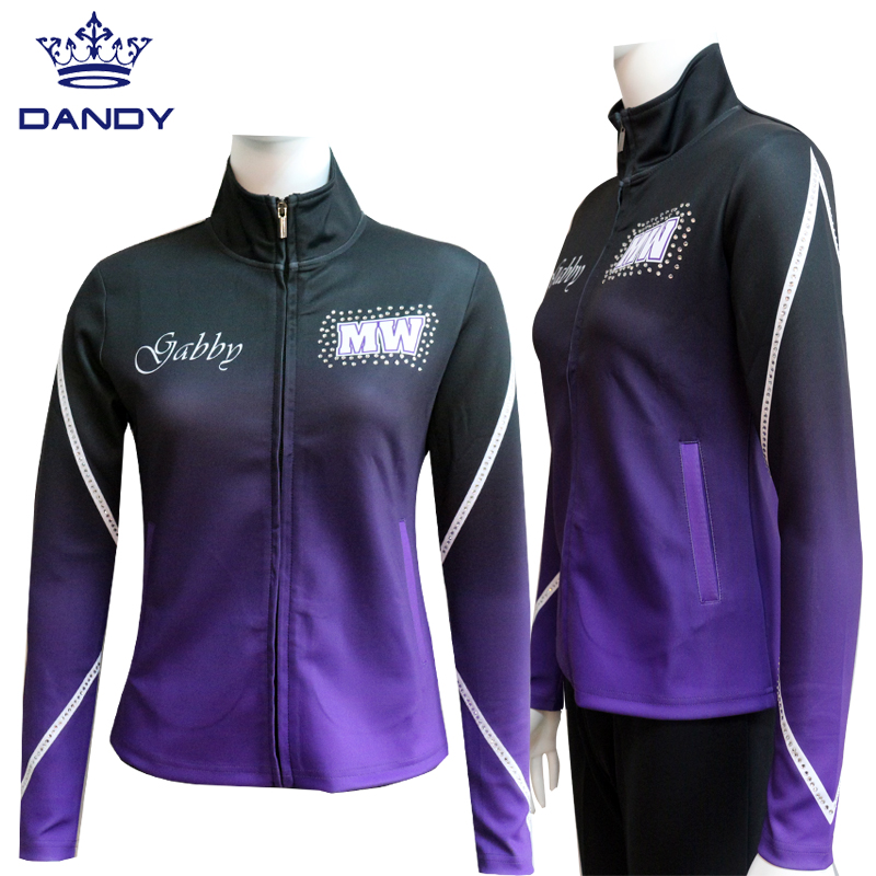 dance team jackets with rhinestones