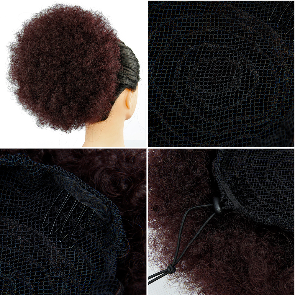 Drawstring Ponytail Extensions ForWomen Synthetic Wig Afro Hair 8Inches High Quality Kinky Straight Ponytail Long Hair ponytail