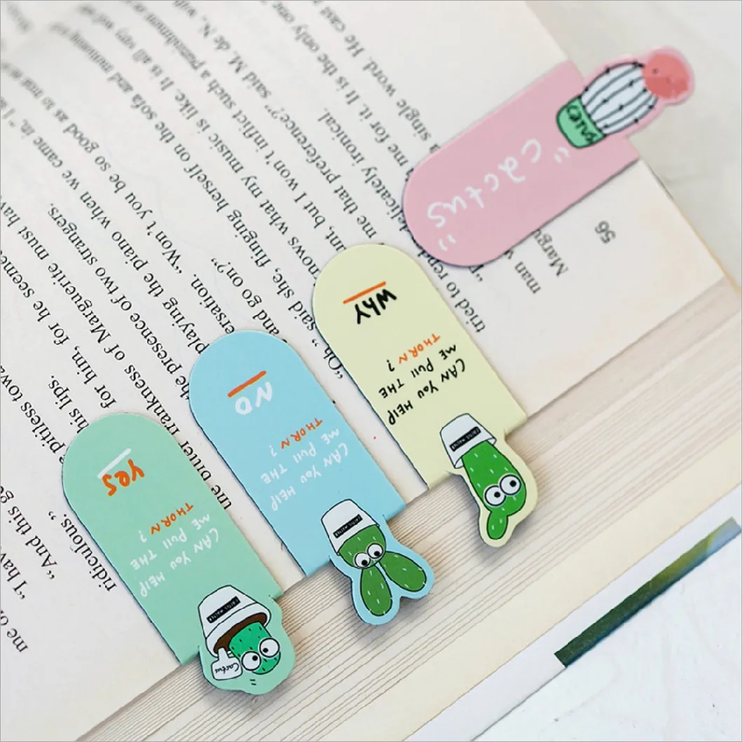 3PCS Per Set Colorful Mini Soft Magnet Bookmark