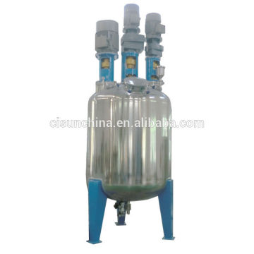 Water heating reactor vessel with jacket