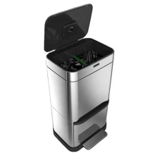 Wholesale Automatic Energy-Saving Kitchen & Office Trash Can with Sensor and Large Square Drawer Design