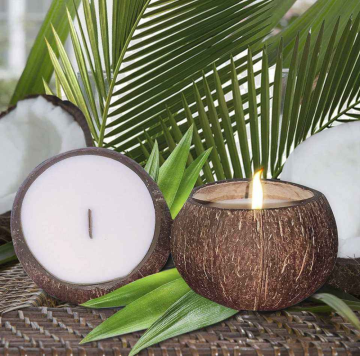 Coconut Fragrance Soy Wax Candles Customized Scents Candle