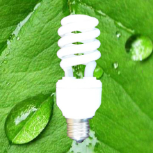 Half spiral energy saving light