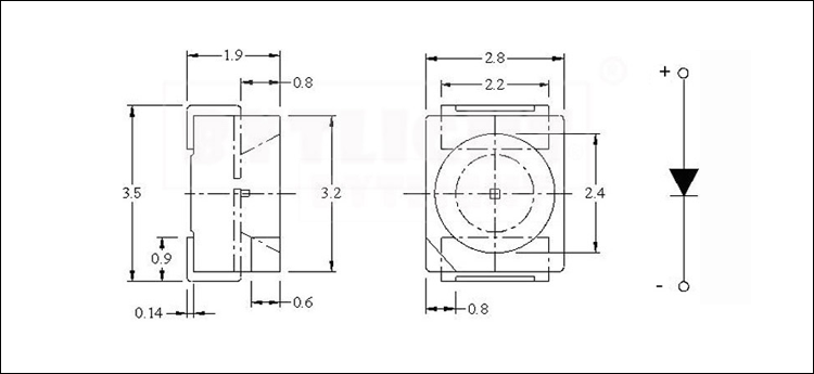 3528 smd 850nm led