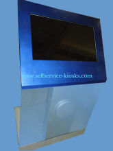 Customized Touch Screen Interactive Information Kiosk For Building Hall / Ic Cards Reader