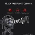 1080p AHD Side Side Camera 12V IR Light Vision Left CCTV كاميرا معلقة على المرآة الخلفية لشاحنة الحافلة IP68 مقاومة للماء