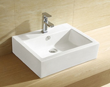 Bathroom Counter Top Square Wash Art Basin