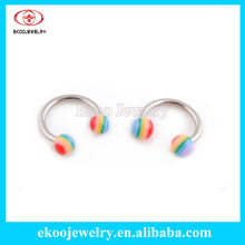 Polyresin Rainbow Gay Pride Horseshoes