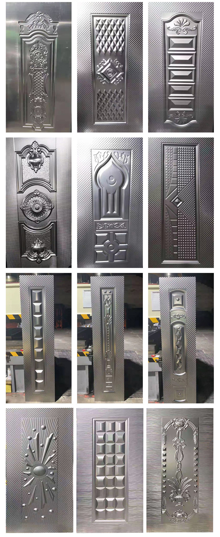 metal door skin mould embossing designs chapa puerta metal