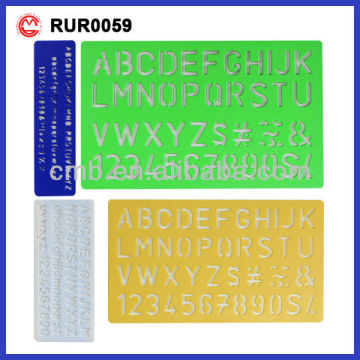 PLASTIC LETTER STENCIL SET FOR KIDS