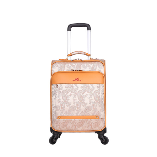 Online PU leather handle travel luggage