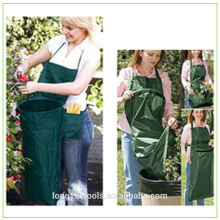 Bag mounted unique convenient garden apron