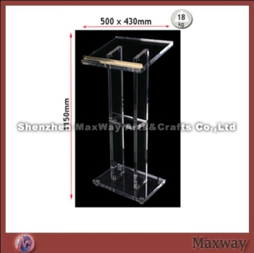 Transparent Standard Acrylic Pulpit Rostrum