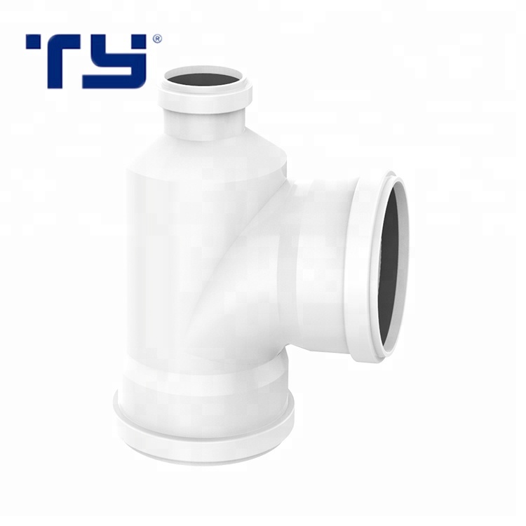 Drainage pvc pipes fittings bottle saddle Reducing Sanitary Tee