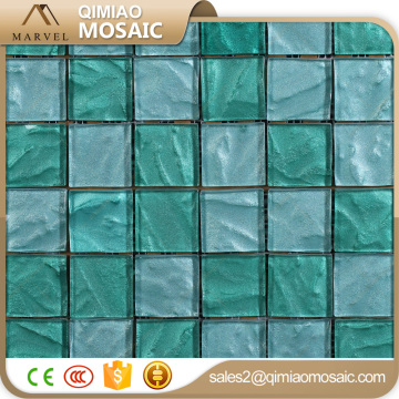 Rustic Green Mosaic Bathroom Glass Wall Tile