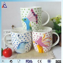 Ceramic phoenix logo printing white mug