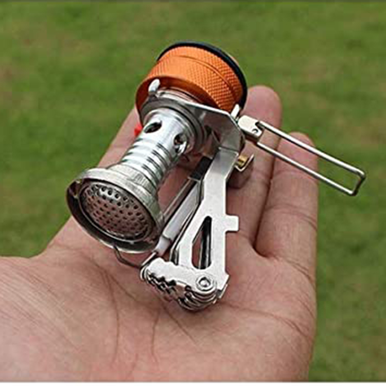 Portable Camping Stoves Backpacking Stove with Piezo Ignition, Stable Support Wind-Resistance Camp Stove