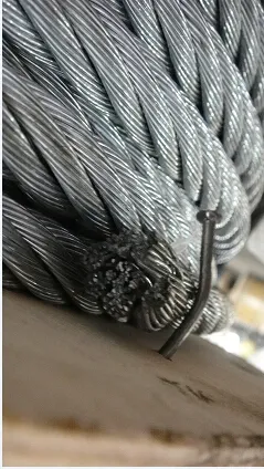 Galvanized Steel Cable with Steel Core 6X36