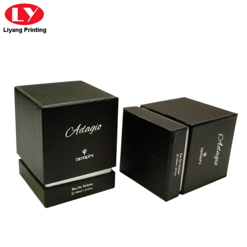 Custom Paper Perfume Packaging Gift Box Black