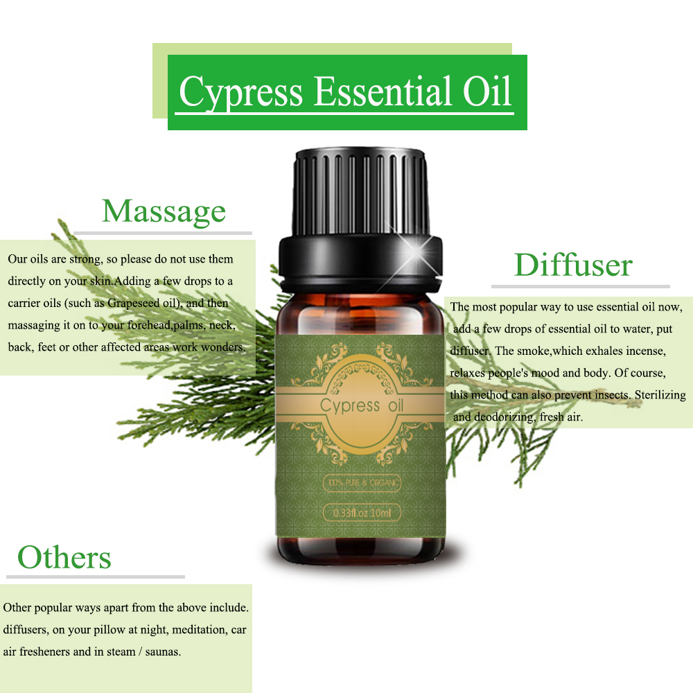 السعر بالجملة Cypress Essental Oil 100 ٪ العضوية النقية