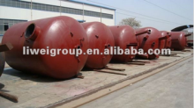 Rubber lining container