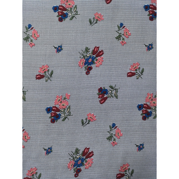 Texture Flower Rayon Voile 60S Printing Woven Fabric