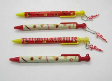 film transfer print ball pen with pendant accessories
