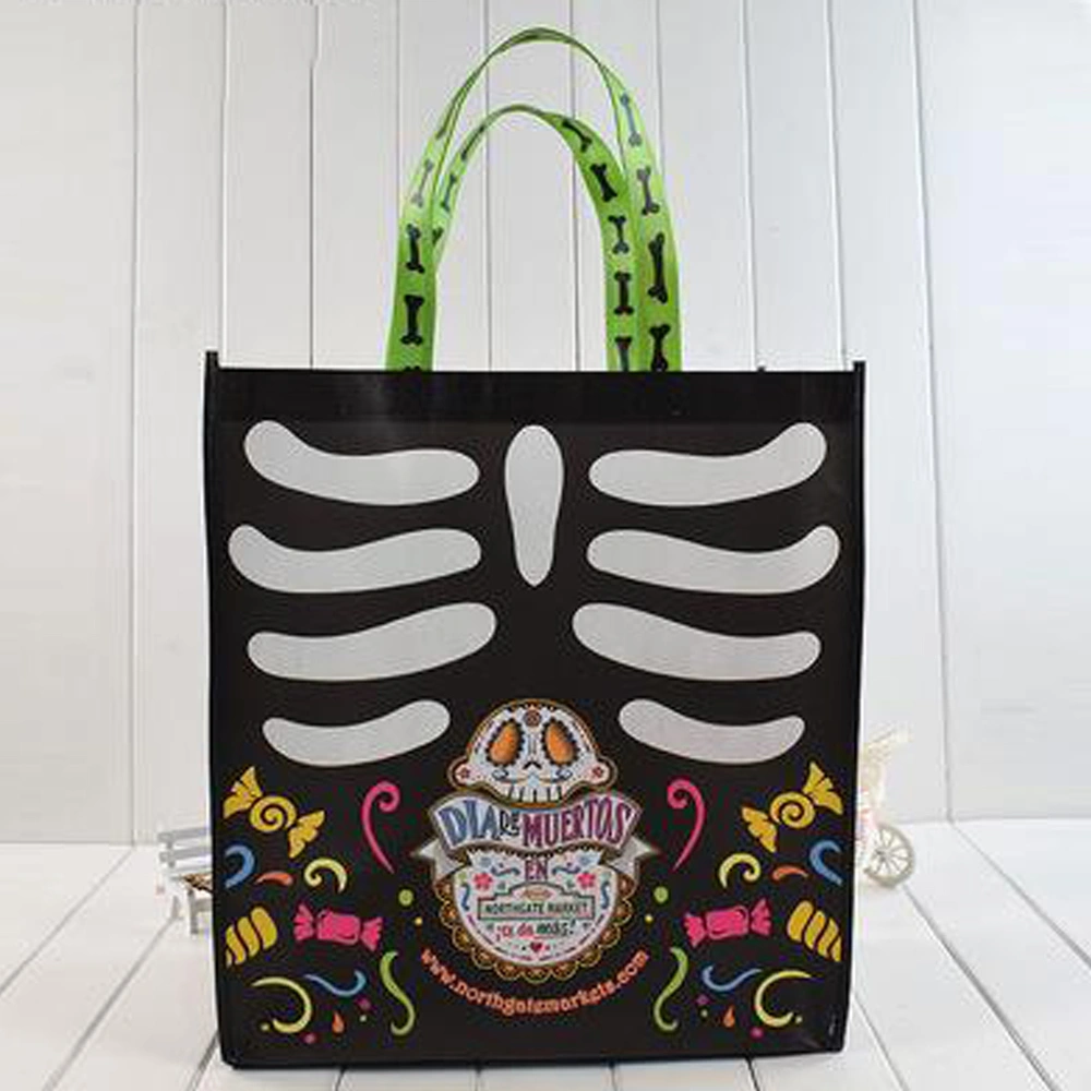 Qingdao Factory Gots Oeko-Tex 100 Custom Printed Logo Gift Woven Bag Shopping Handle PP Woven Cloth Bag for Garment