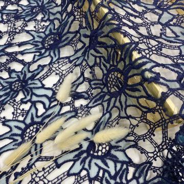 Novel Embrodery Laser Cut On Nylon Mesh Fabric