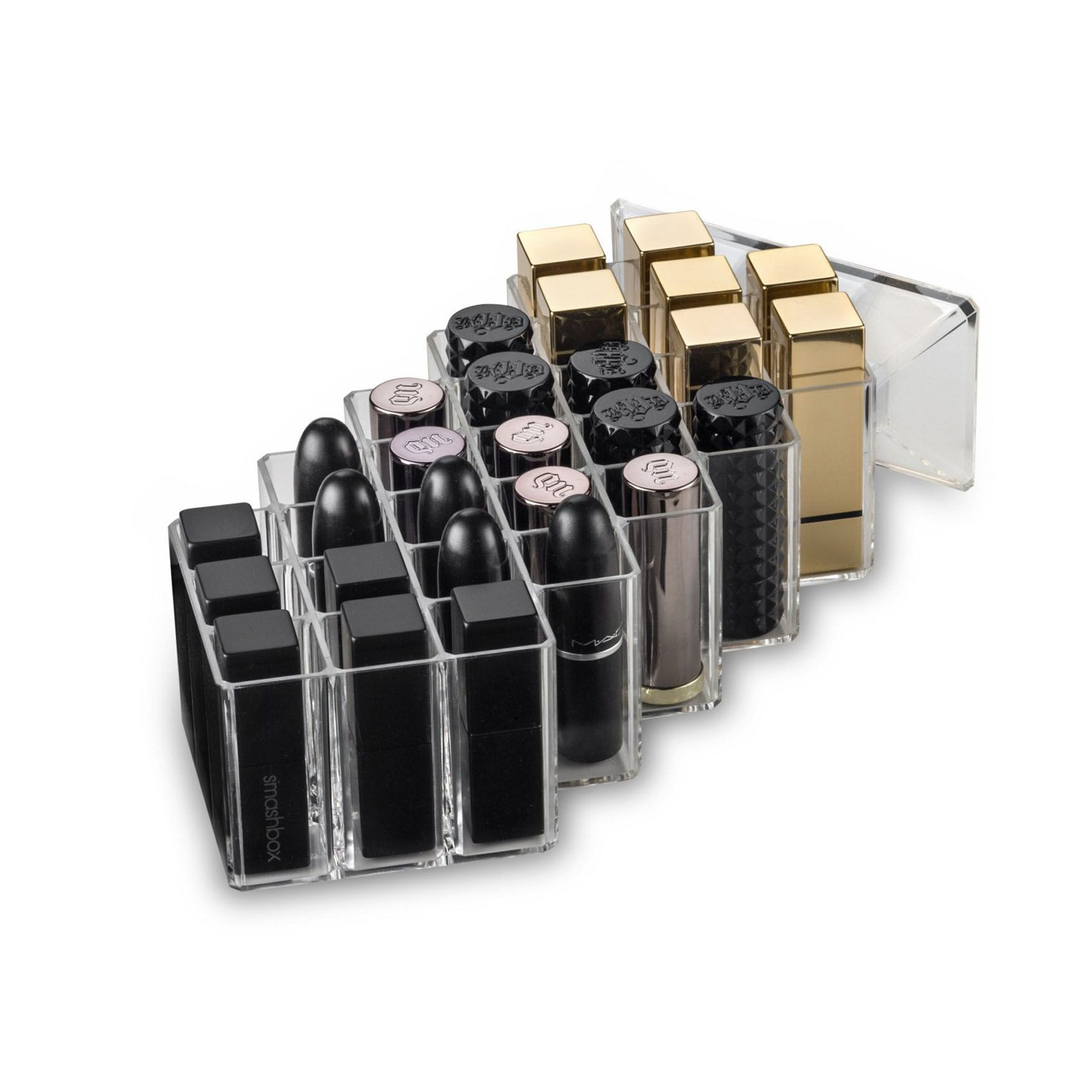 Acrylic Honeycomb Lipstick Cosmetic Organizer