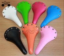 color bicycle rivet saddle for fixed gear bike