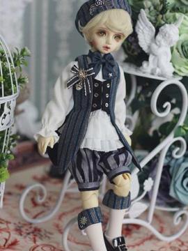 Bjd Clothes Boy Retro Europe Suit Lonicera Caerulea