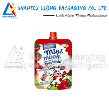 LIXING PACKAGING ketchup spout pouch, ketchup spout bag, ketchup pouch with spout, ketchup bag with spout