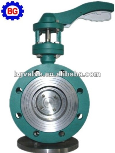 Eccentric hard seal butterfly valve