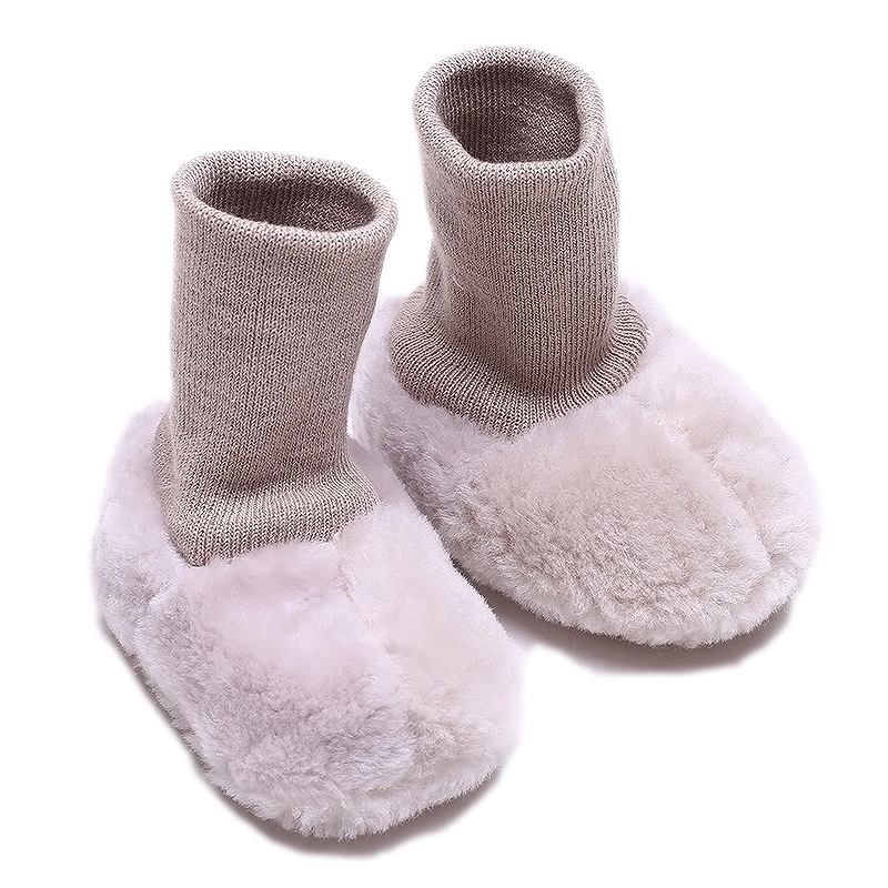 Natural Sheep Wool Baby Shoes